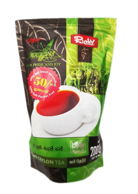 Richy Ceylon Black Tea High Quality Natural Pure Ceylon Tea New Arrow 200g 7oz gallery