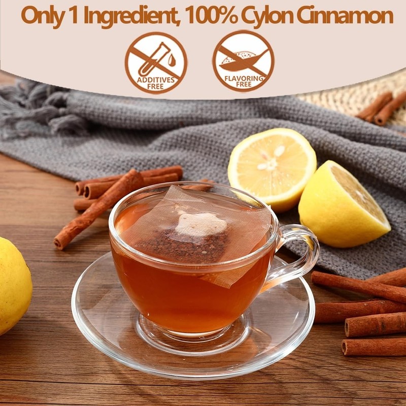 100% Ceylon Cinnamon Tea Bags - Natural Immune & Digestion Support gallery