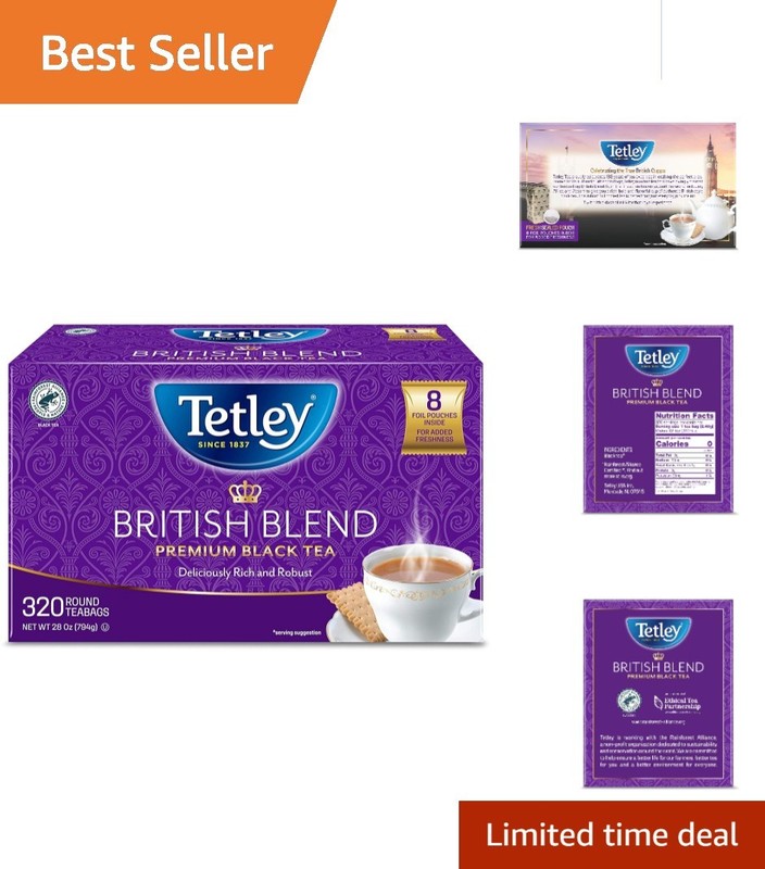 320 Count Authentic British Black Tea Bags – Rich Flavor, Eco-Friendly Choice