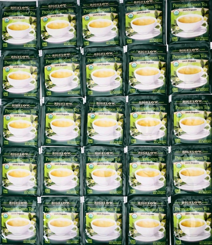 Bigelow Premium 100% Organic Chinese Green Tea, Individually Wrapped