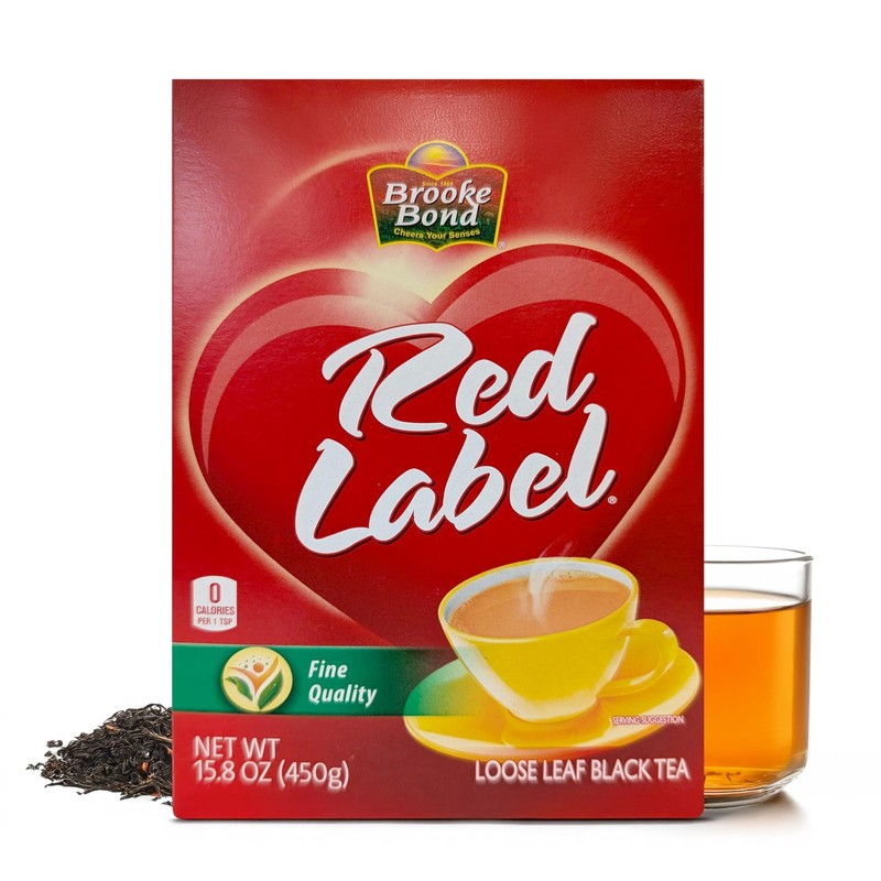 Red Label Tea | Loose | Premium Brooke Bond 450 Grams (Pack of 1), Black