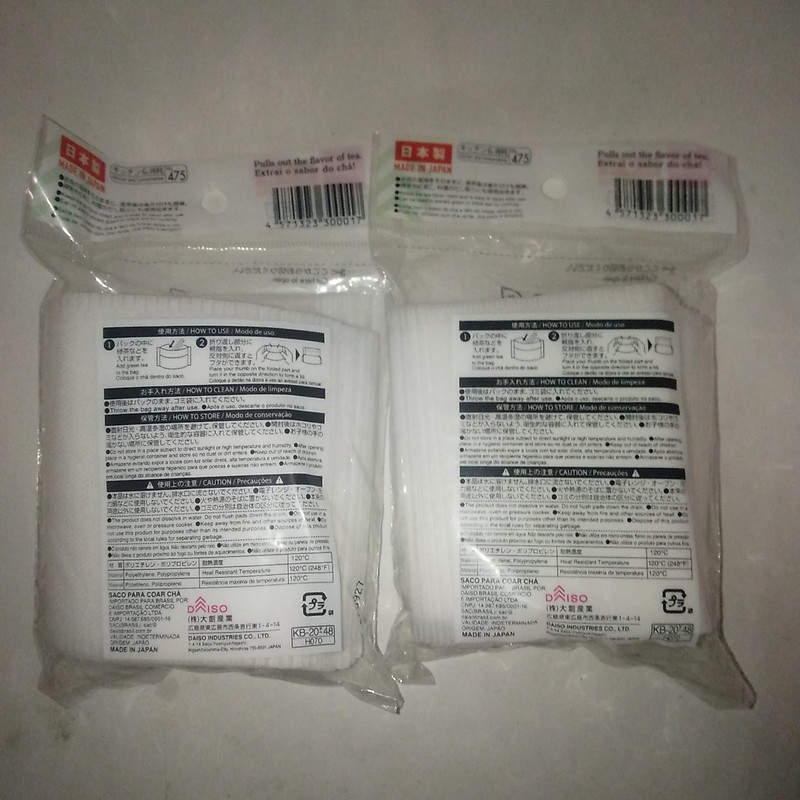 DAISO Tea Filter Bags 200pcs Disposable Paper Tea Bags 100x2 Made in Japan gallery
