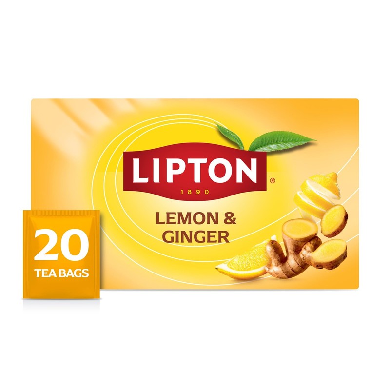 Lipton Lemon Ginger Refresh Tea Bags
