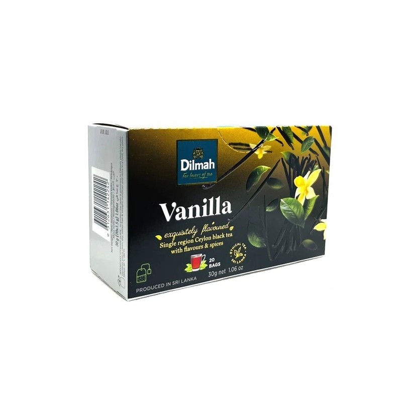 Dilmah - Fun Flavored Tea - Vanila - Ceylon Tea - 20 Tea Bags x 06 packs gallery