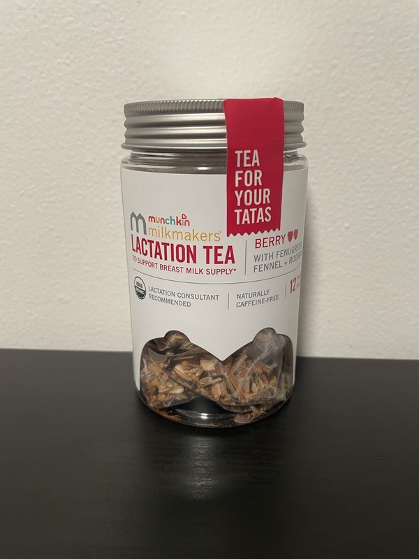 Munchkin Milkmakers Lactation Tea Berry 12 Count NEW Rooibos Organic Pregnancy