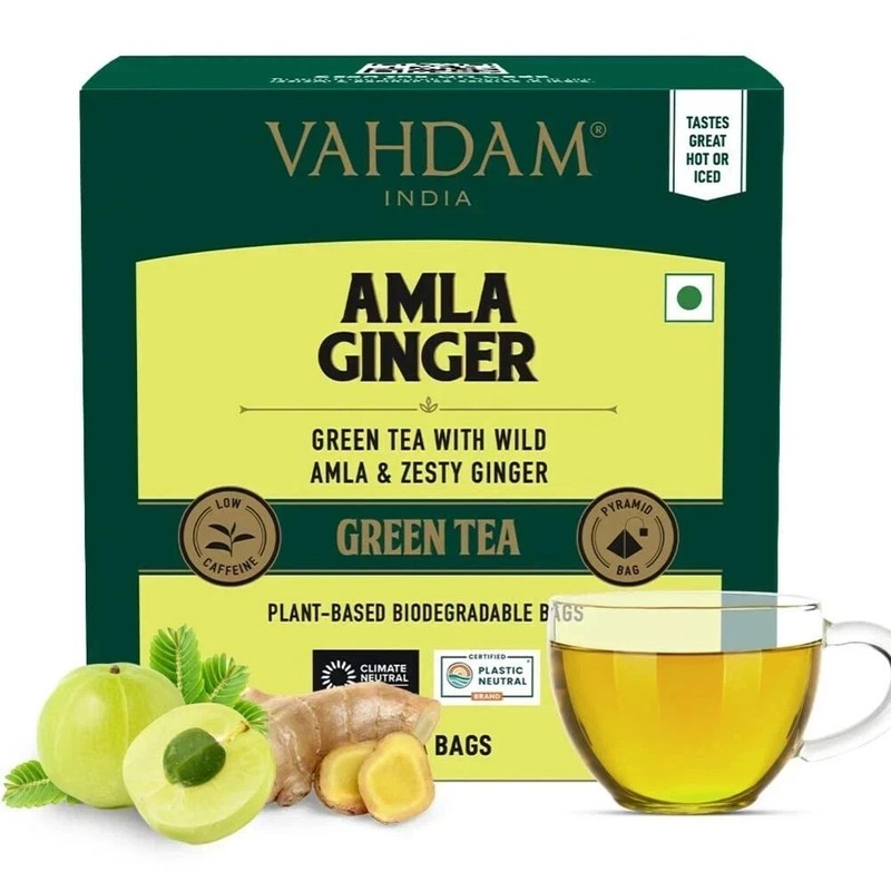 VAHDAM Amla Ginger Tea 15 Tea Bags