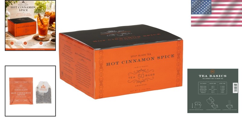 Experience Exciting Flavor with Harney & Sons Hot Cinnamon Spice Tea - 50 Bags gallery