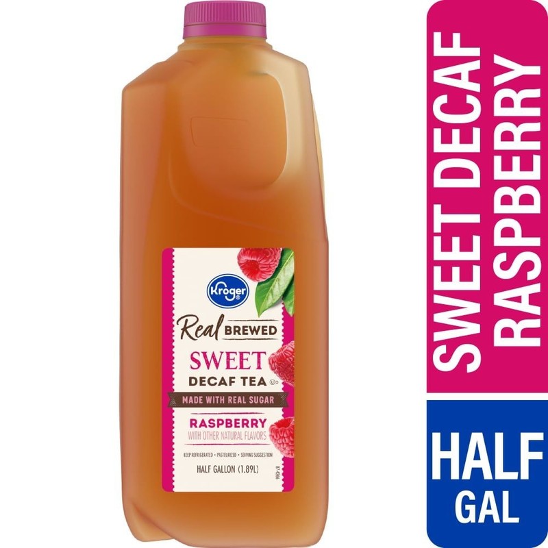 Kroger Real Brewed Raspberry Sweet Decaf Tea 64 fl oz - Pack of 3 gallery