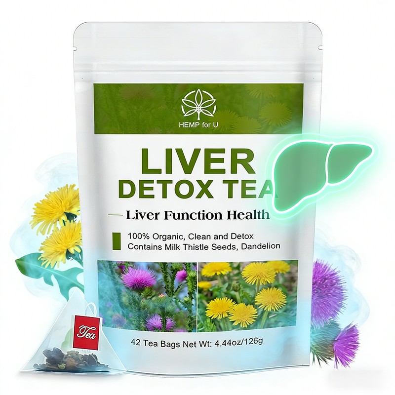 Milk Thistle & Dandelion Root Tea – Liver Cleanse Detox Kidney &Pancreas Support