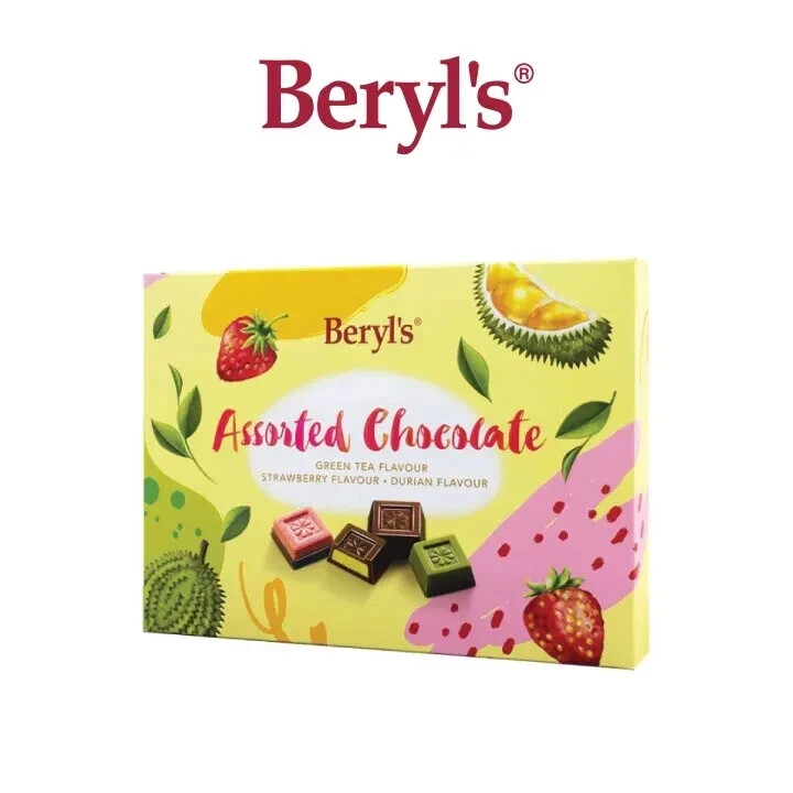 Beryl's Assorted Chocolate - Green Tea, Strawberry, Durian Flavour 100g gallery