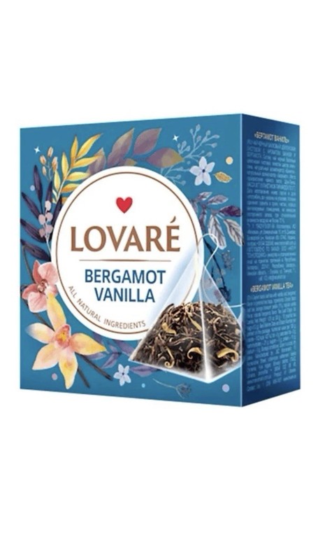 Lovare Bergamont Vanilla 15x2gr Pyramids | Ukraine | Fresh | New| FREE SHIP!