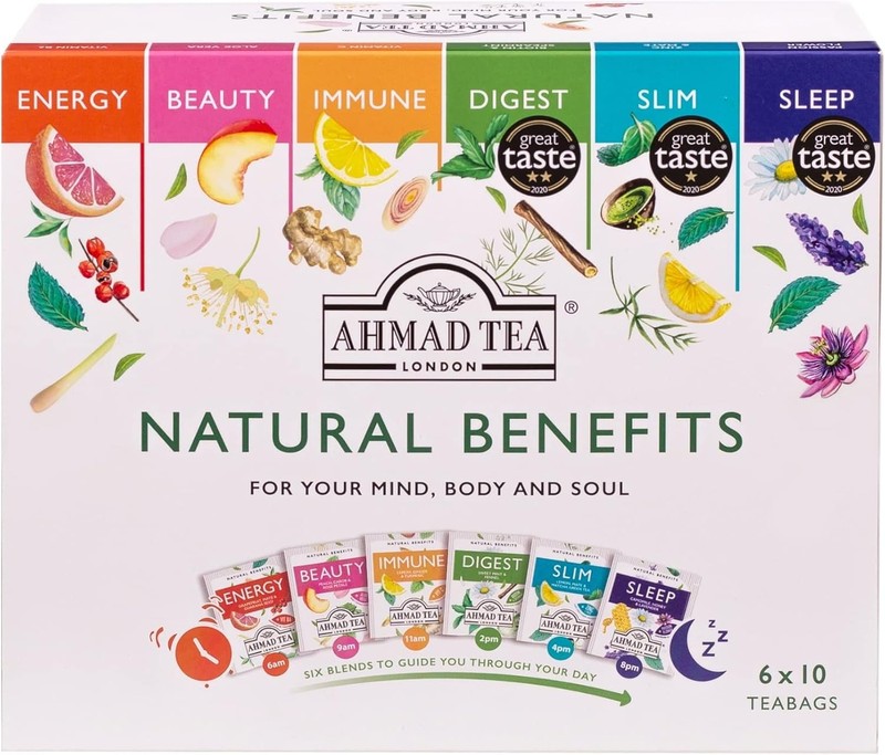 Natural Benefit Functional Tea Selection Pack | Green teas, Fruit & Herbal