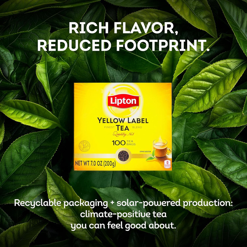 Yellow Label International Blend | Tea Bags |Black Tea| Premium Quality | 200 G gallery