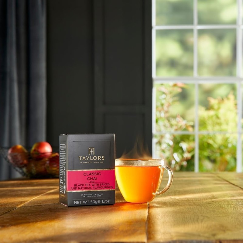 Classic Chai, Black Tea, Individually Wrapped Bags, 20 Count Pack of 6, Spice... gallery