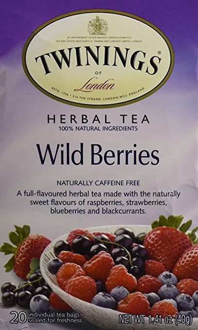 Twinings Herbal Wild Berries Bagged Tea, 20 Count gallery