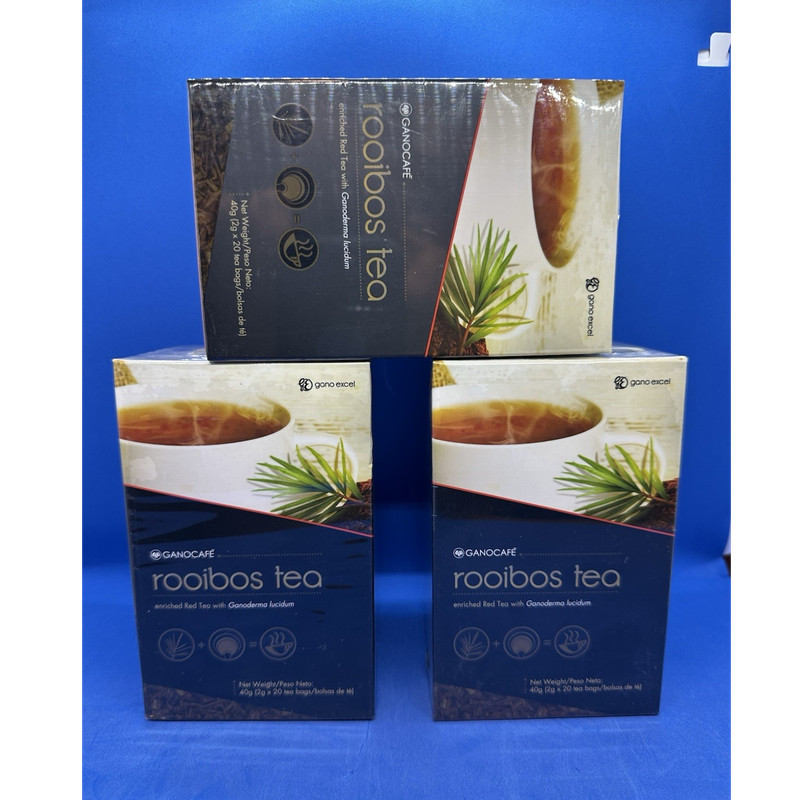 Gano Excel GanoCafe Rooibos Tea Bags 20ct 40g, 3 Pack