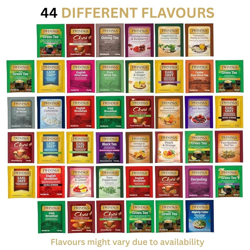Tea Bag Sampler Assortment, Variety Pack (44 Count), 44 Unique Flavours for Tea gallery