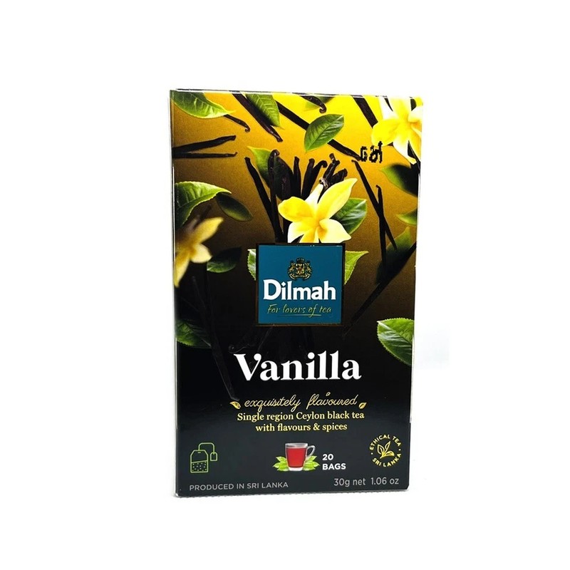 Dilmah - Fun Flavored Tea - Vanila - Ceylon Tea - 20 Tea Bags x 06 packs gallery