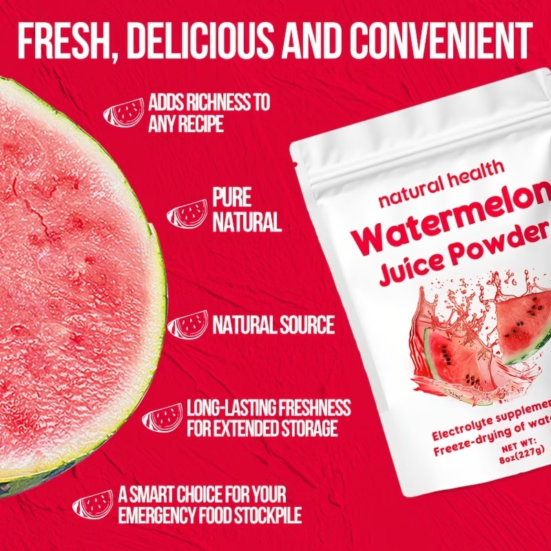 Natural Watermelon Juice Powder Vitamin C Allergen-Free Rich in Electrolytes gallery