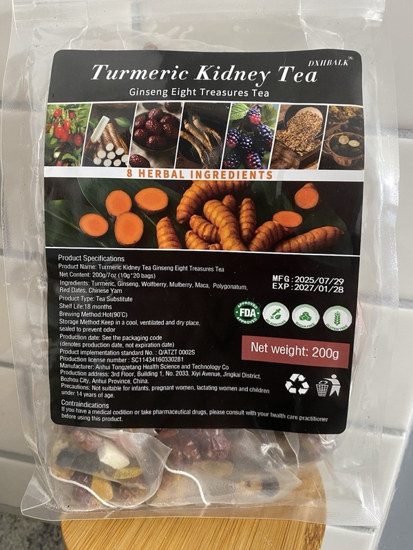 Ginseng-infused Eight Treasure Tea Kidney Ginseng Wolfberry More! 200gm 2027 USA