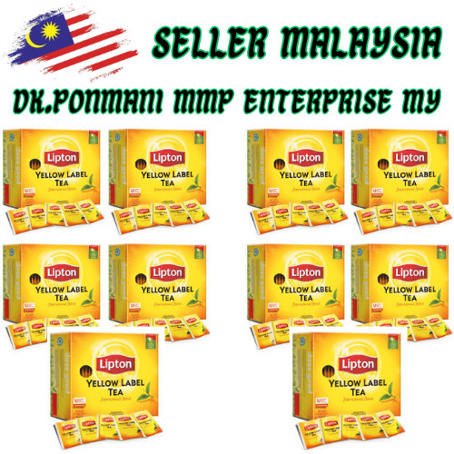 LIPTON YELLOW LABEL SERVICES 10 BOXS Tea Bags Black 1000 x 2g Free Shipping gallery