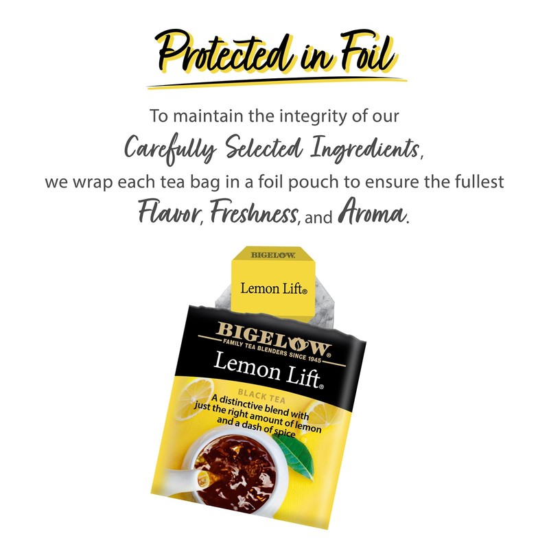 Black Teabags Lemon Lift Caffeinated 20 Count Pack of 6 gallery