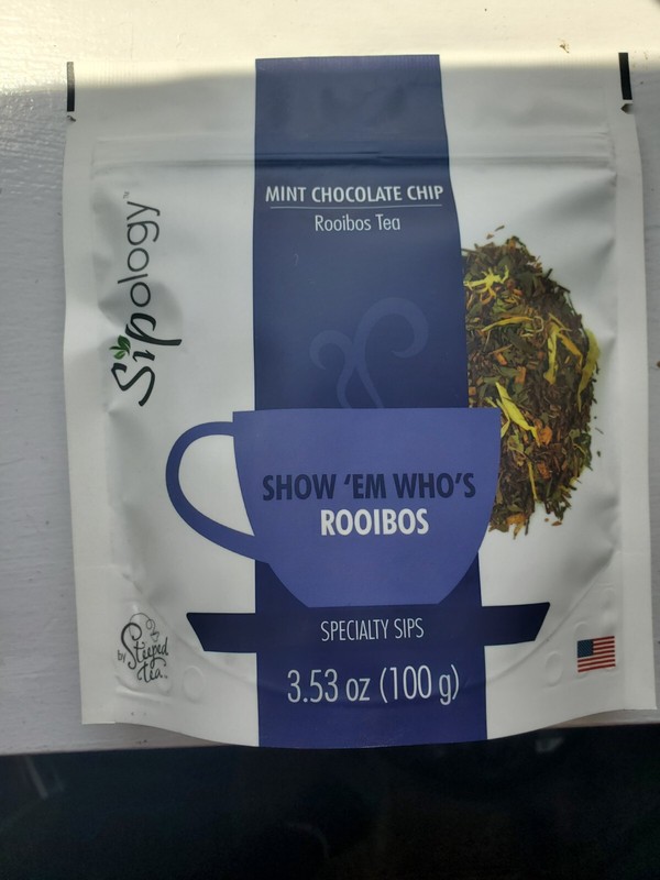 Sipology Steeped Tea Loose Leaf Rooibos Tea Mint Chocolate Chip 3.53 oz