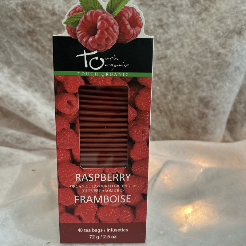 Touch Organic RASPBERRY GREEN Tea Bags, 40 Bags, 2.5 oz
