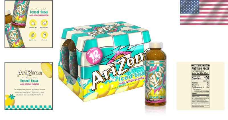 Refreshing Lemon Bottled Iced Tea - 192oz Total for Everyday Enjoyment gallery