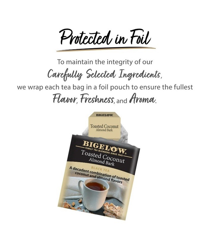 Bigelow Toasted Coconut Almond Bark Black Tea Bags - 18 Count, Dessert Tea gallery