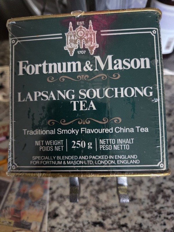 Fortnum & Mason Lapsang Souchong Leaf Tea In Vintage Sealed Tin Unopened Rare