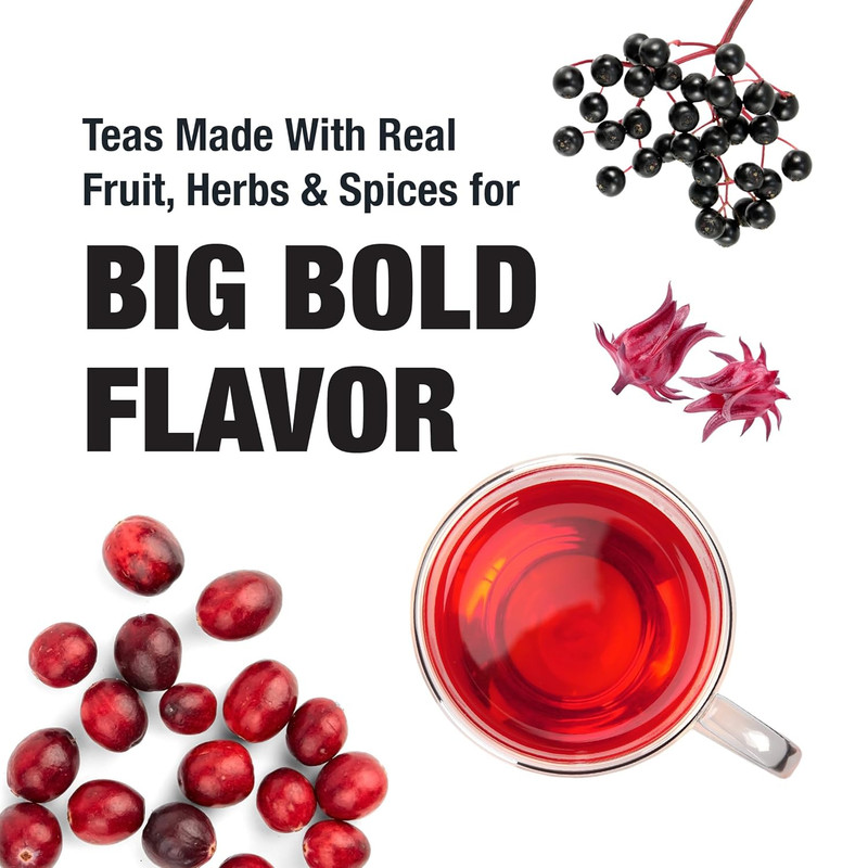 - Cranberry Hibiscus Rooibos Tea, Fireberry, Loose Leaf, Herbal Blend with Hibis gallery