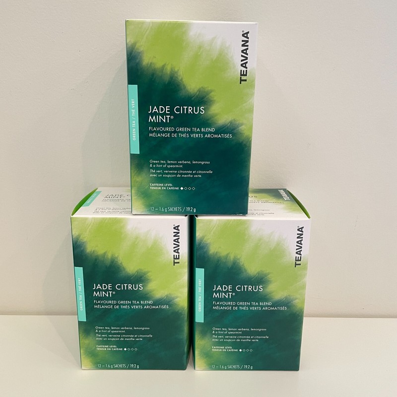 Starbucks Teavana Jade Citrus Mint Tea 3 Boxes Total 36 Sachets FREE SHIPPING
