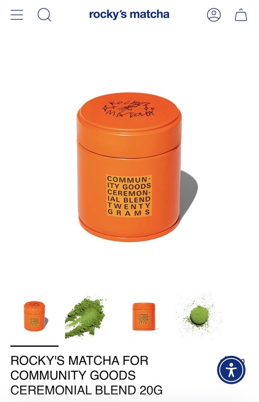 Rocky’s Matcha Community Goods Ceremonial Blend Japanese Matcha Powder 20g