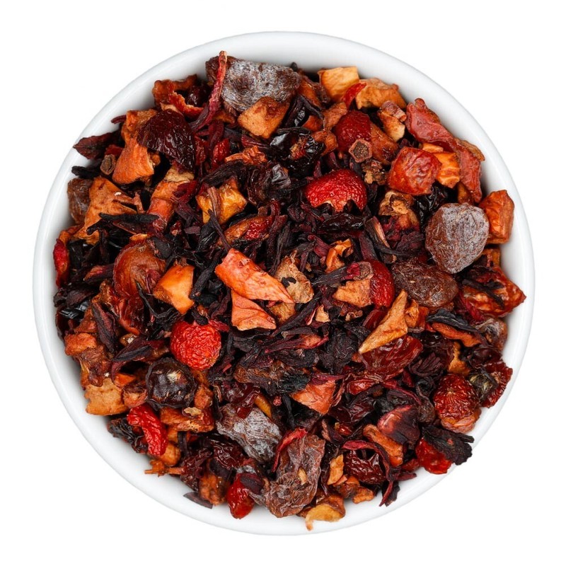 Wild Cherry Hibiscus Fruit Tea - Herbal Loose Leaf Tisane - Fusion Teas gallery