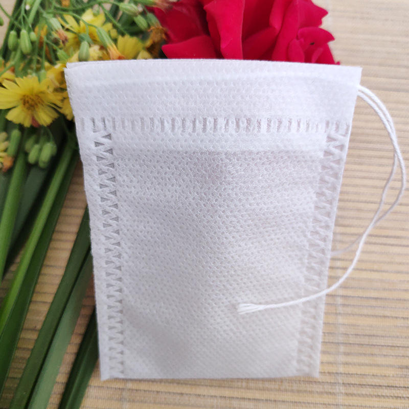 200Pcs Tea Bag Disposable Drawstring Flip Empty Teabags Herb Loose Tea Filter US gallery