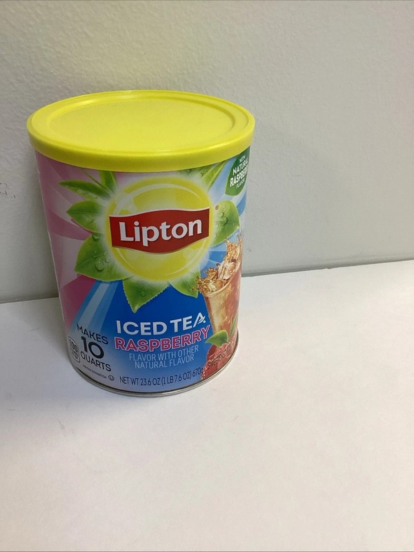 Lipton Iced Tea Raspberry Iced Tea Mix, Makes 10 Quarts NEW HTF Exp 05/27 gallery