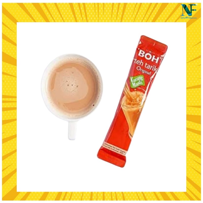 BOH Teh Tarik Original Pulled Tea Less Sugar Instant Tea Mix 12 Stick (27g) gallery
