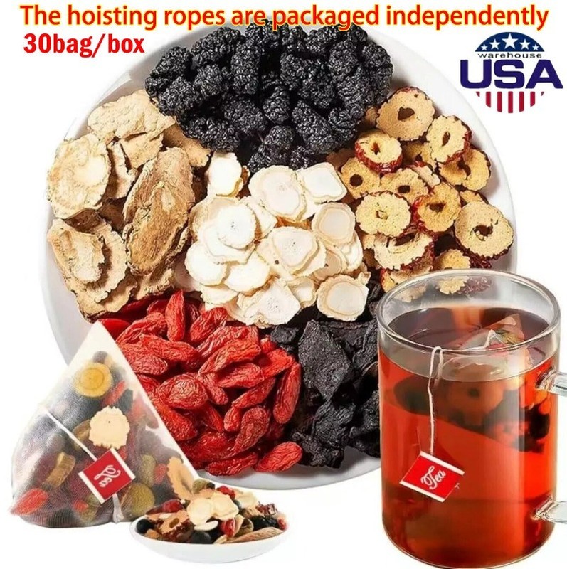 1box/30pcs Ginseng six treasure tea ,Kidney tea,liver tea,red date kidney health gallery