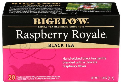 Bigelow Tea Raspberry Royale Herbal Tea 20 Bags Caffeine Free Pack of 3