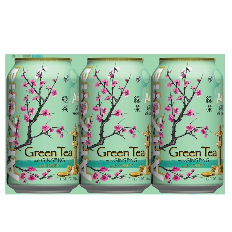 Arizona Green Tea with Ginseng and Honey, 11.5 Fl Oz Cans (12-Pack) gallery