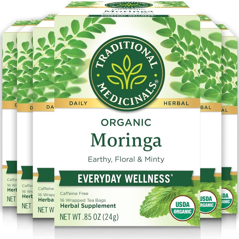 Refreshing Moringa Spearmint Tea, 96 Count, USDA Organic^- gallery