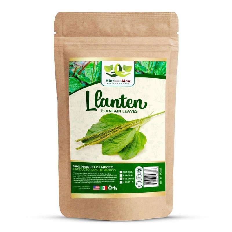 Llanten Herbal Tea 4 oz.-113g Llanten Te Herbal, Natural Mexican Herb
