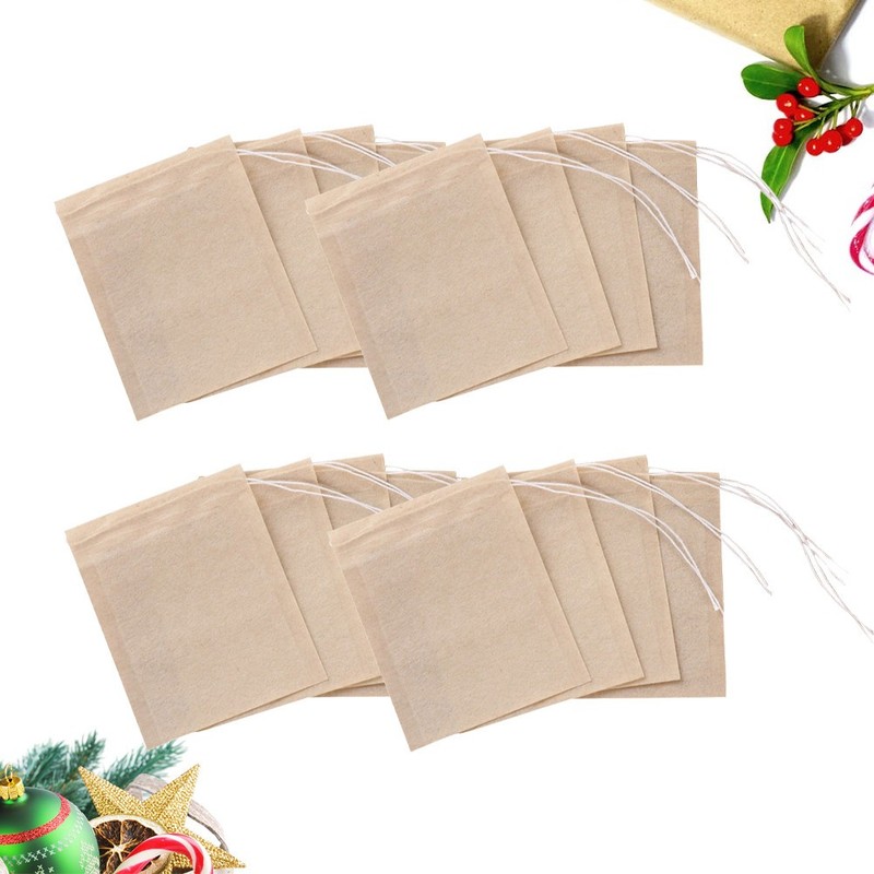 300 Pcs Drawstring Tea Bag Empty Filter Paper Bags For Loose Leaf Tea 5x7 cm gallery