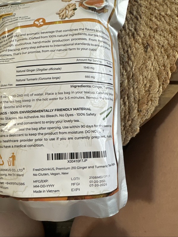 Premium Ginger Tumeric Tea Bag gallery