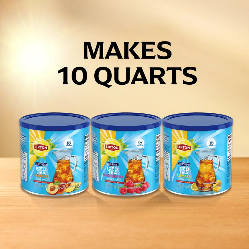 PR Lipton Zero Sugar Lemon Iced Tea Mix, 10 Quarts - FREE SHIPPING gallery