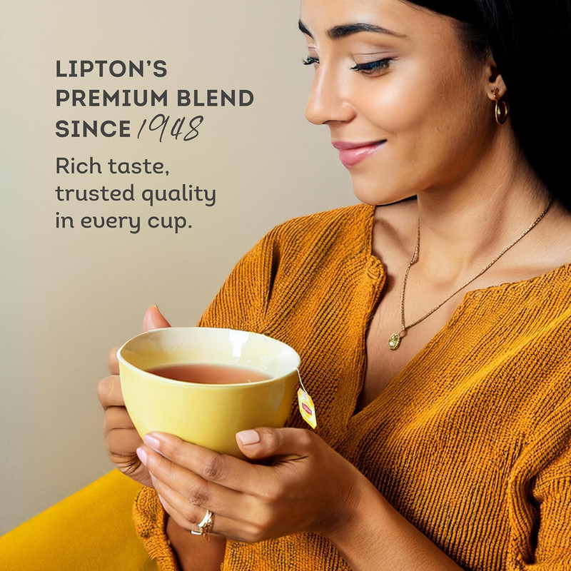Yellow Label International Blend | Tea Bags |Black Tea| Premium Quality | 200 G gallery