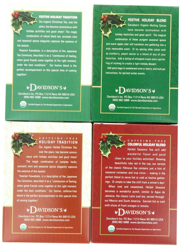 Tea Assorted Christmas Teas, 8-Count Tea Bags (Pack of 12) gallery