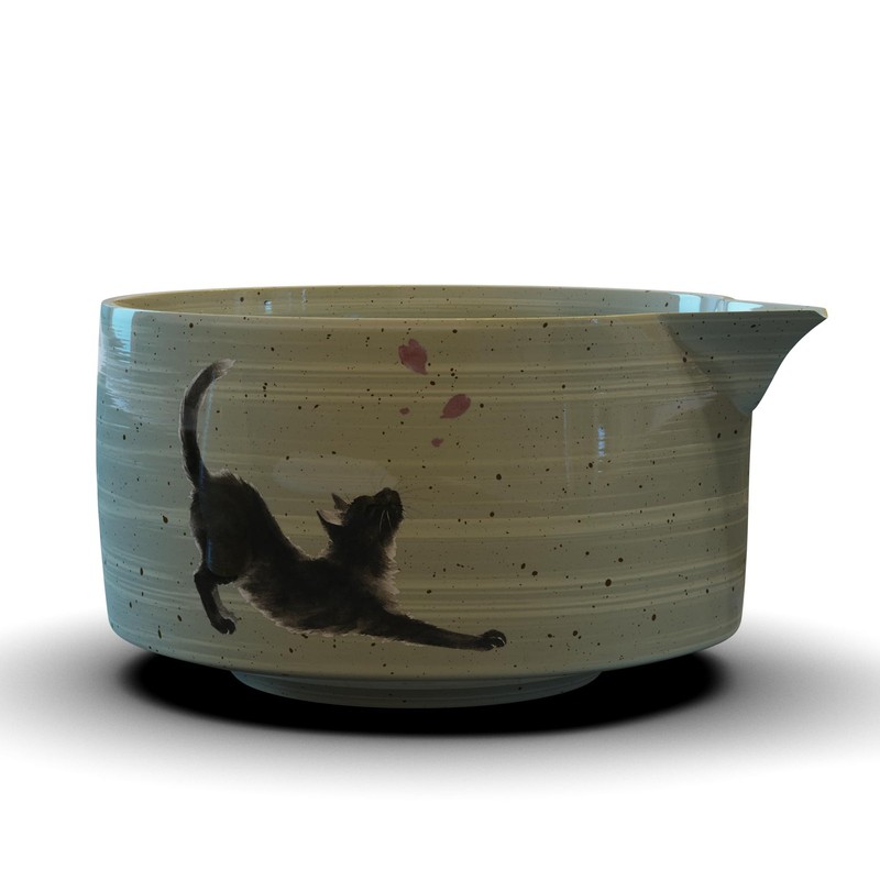 Complete 8-Piece Matcha Set – Japanese Matcha Tea Ceremony Kit with Cat Print... gallery