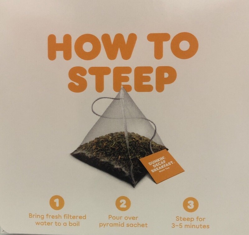 2 Box Dunkin Donuts Decaf Breakfast Black Tea With 30 tea Decaffeinated gallery